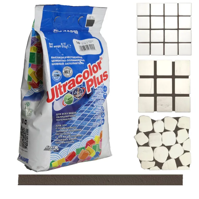Затирка швов цементная Mapei Ultracolor Plus №149 Вулканический пепел 5кг