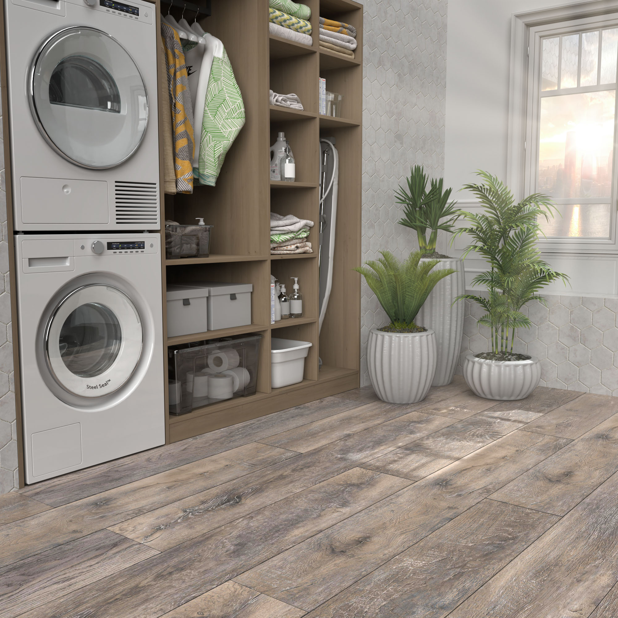 Ламинат SPC Planker Expert Дуб Коллинз арт.9007 