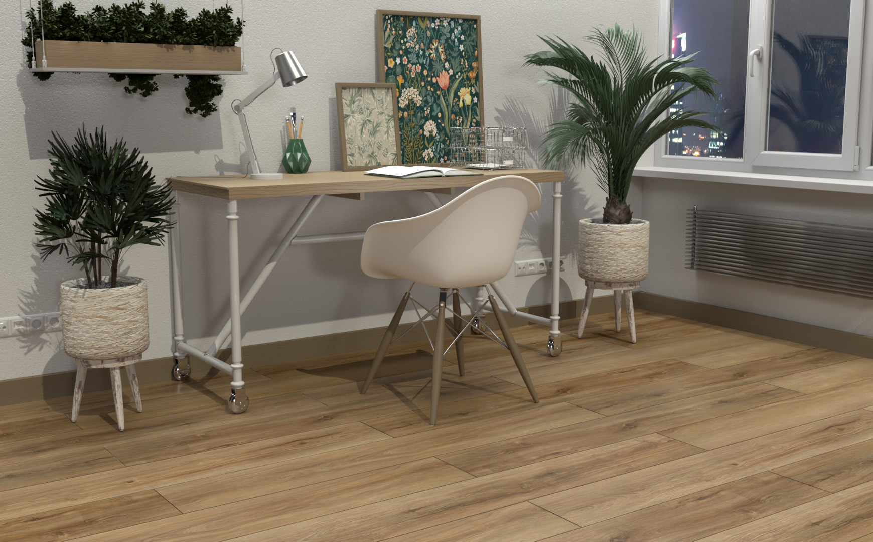 Ламинат SPC Planker Magnetic Дуб Лаграс арт.1109 