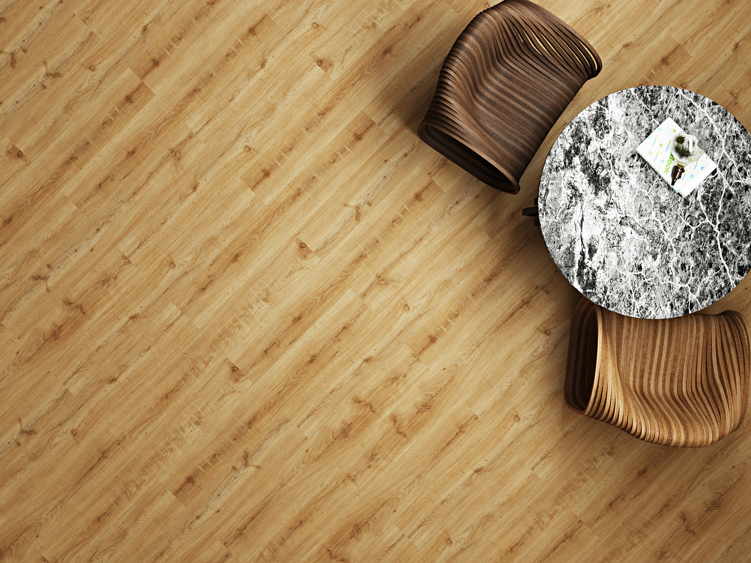 Кварцвиниловая плитка замковая Fine Floor Light FF-1321 Дуб Меранти