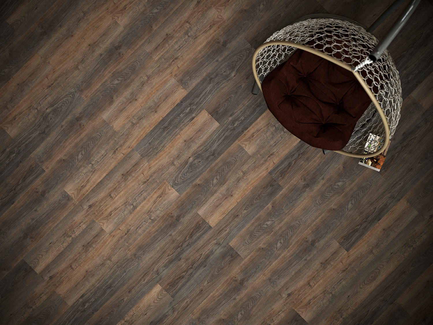 Кварцвиниловая плитка замковая Fine Floor Light FF-1333 Дуб Борда