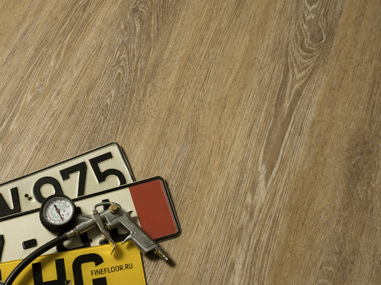 Кварцвиниловая плитка замковая Fine Floor Gear FF-1805 Дуб Инди