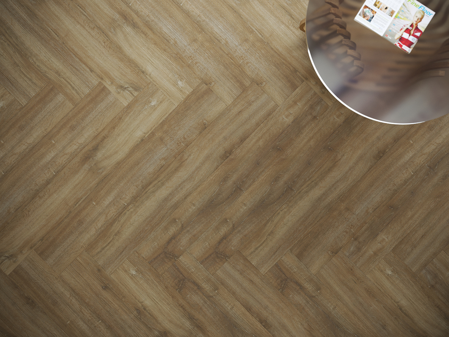 Кварцвиниловая плитка замковая Fine Floor Gear FF-1806 Дуб Ассен