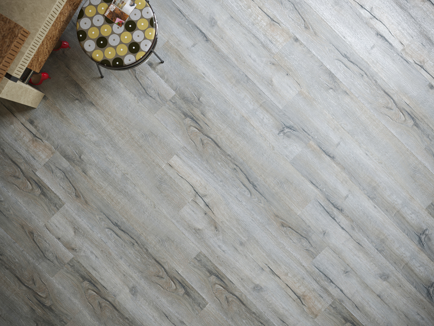 Кварцвиниловая плитка клеевая Fine Floor Rich FF-2070 Дуб Корфу