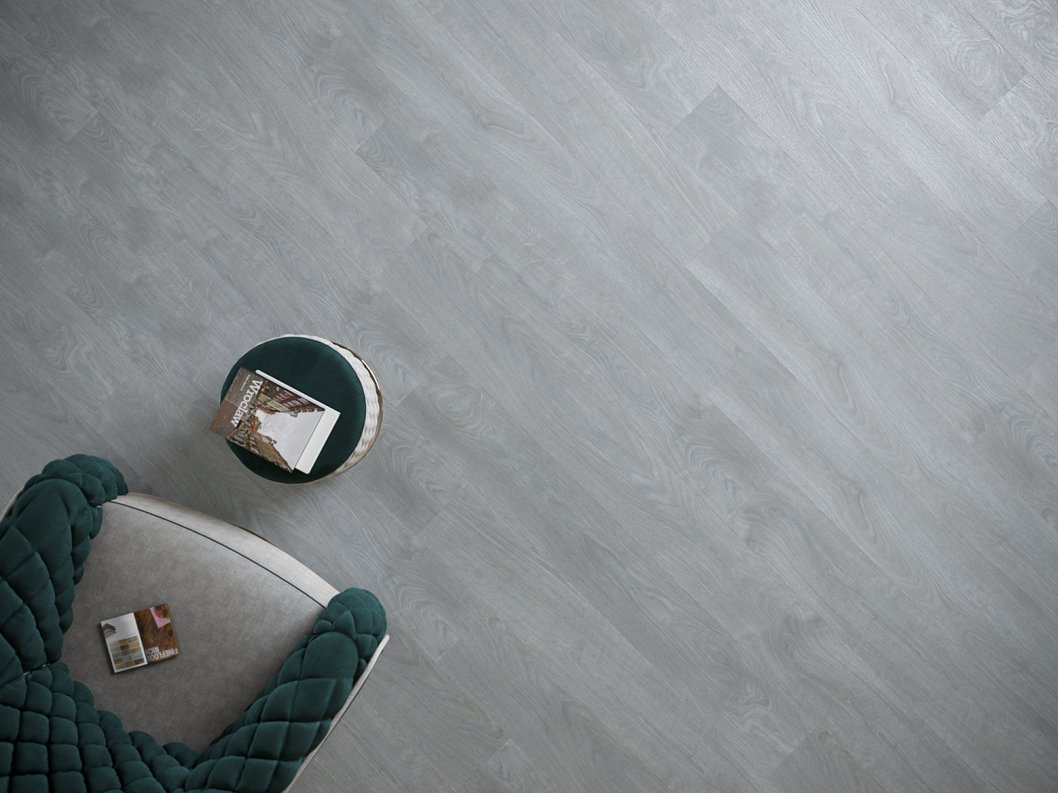 Кварцвиниловая плитка клеевая Fine Floor Rich FF-2076 Дуб Рейн