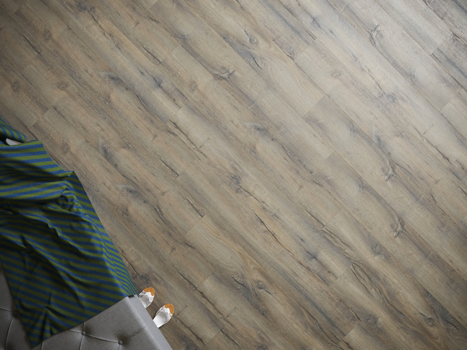 Кварцвиниловая плитка клеевая Fine Floor Rich FF-2080 Дуб Девон