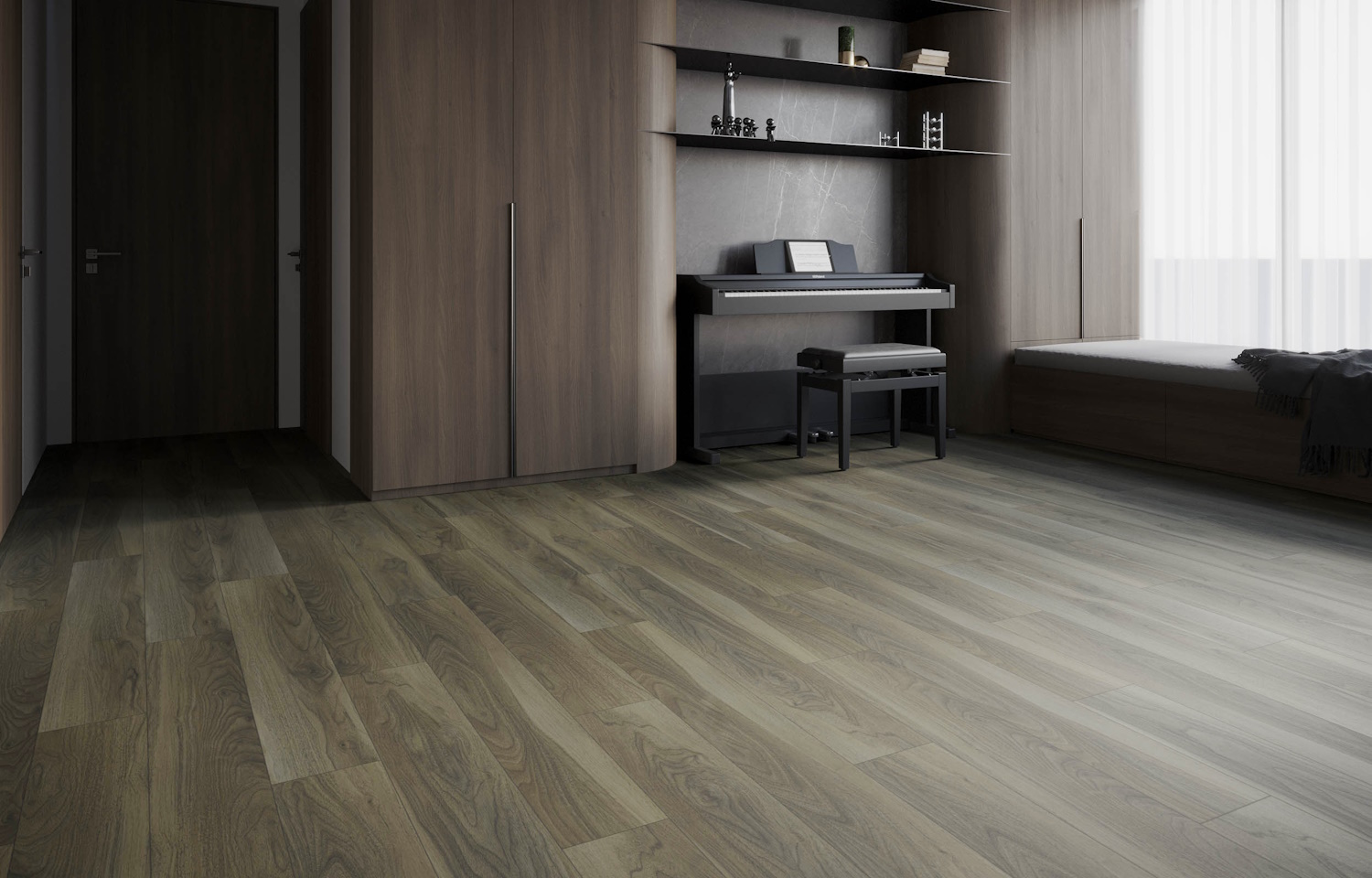 Замковая кварцвиниловая плитка Art East (Art Stone) арт. 151 ASP Орех Форте